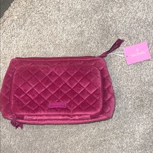 Vera Bradley Fuchsia Quilted Cosmetic Bag